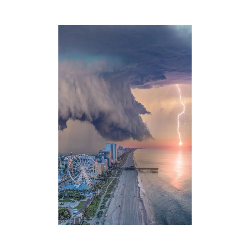 Myrtle Beach Shelf Cloud by Brent Shavnore - Wrapped Canvas Art Prints, 66.04 cm H x 45.72 cm W x 3.175 cm D