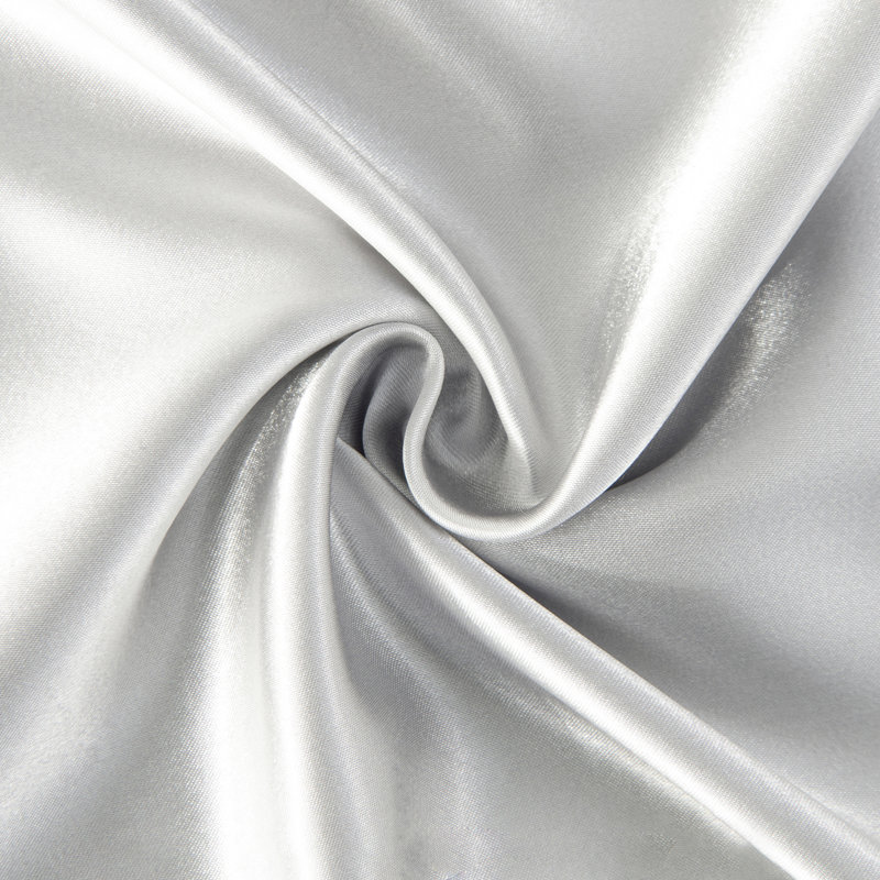 Taie d'oreiller soyeuse en microfibre, Gris argenté