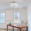 2 Light Drum Flush Mount Ceiling Light with Ribbed Opaline Glass Shade-129926833