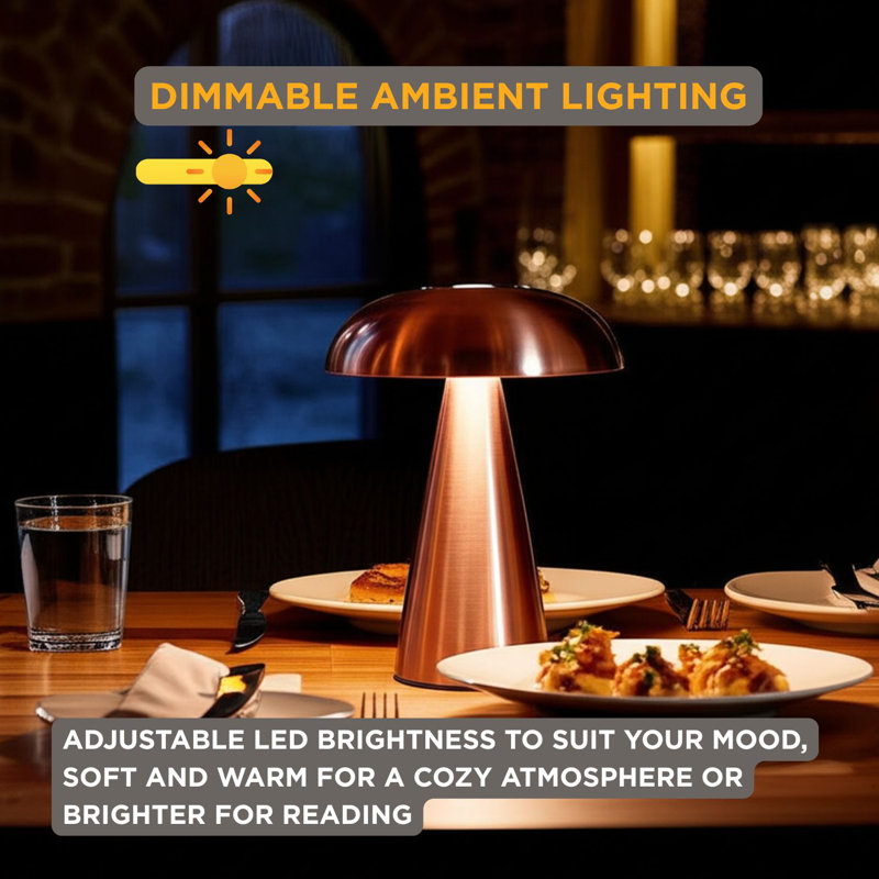 Lampe de table Abbott Trilite Metallic, Rose