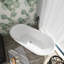 Baignoire de trempage autoportante en acrylique 63 po. X 29 po. Blanche