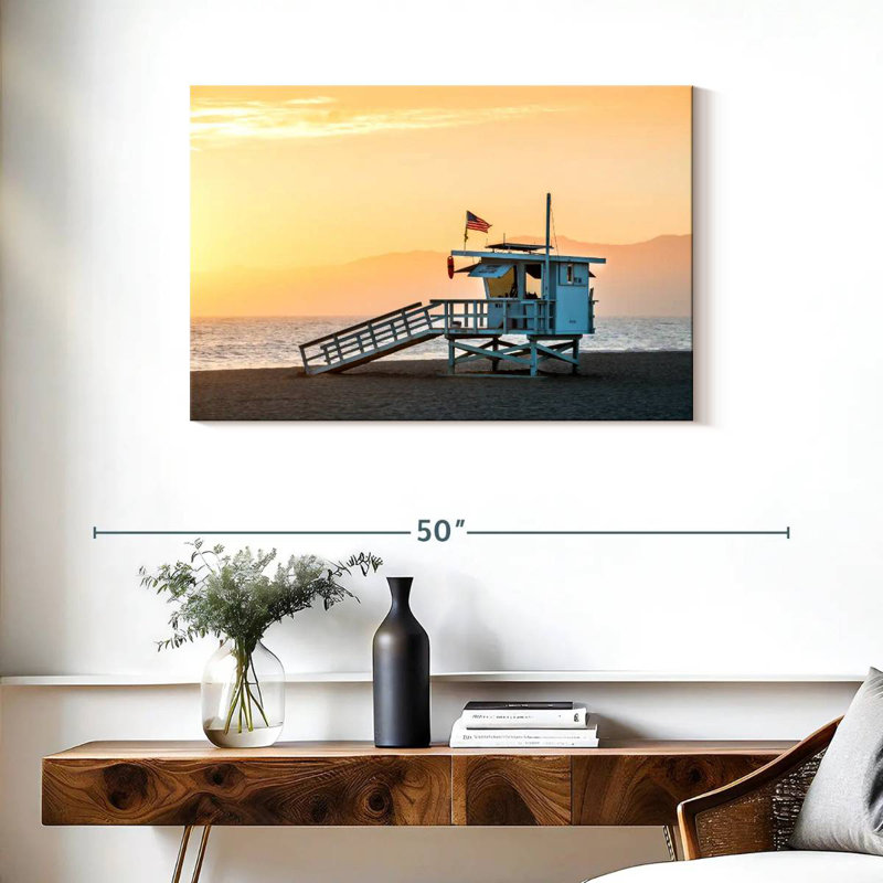 Gillard Dramatic Venice Beach Sunset, 24" H x 36" W
