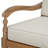 Axton Patio Acacia Wood Loveseat With Removable Cushions