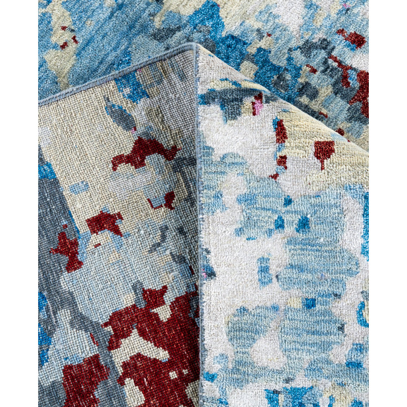 Overdyed One-of-a-Kind 9' 1" X 12' 7" Hand Knotted Area Rug