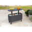 Table de bar d'extérieur semi-circulaire L 15,9 po x l 29,5 po Terance