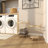 2 Piece Gold Metal Deep Set Wire Basket Storage Cart with Wheels and Handle Set