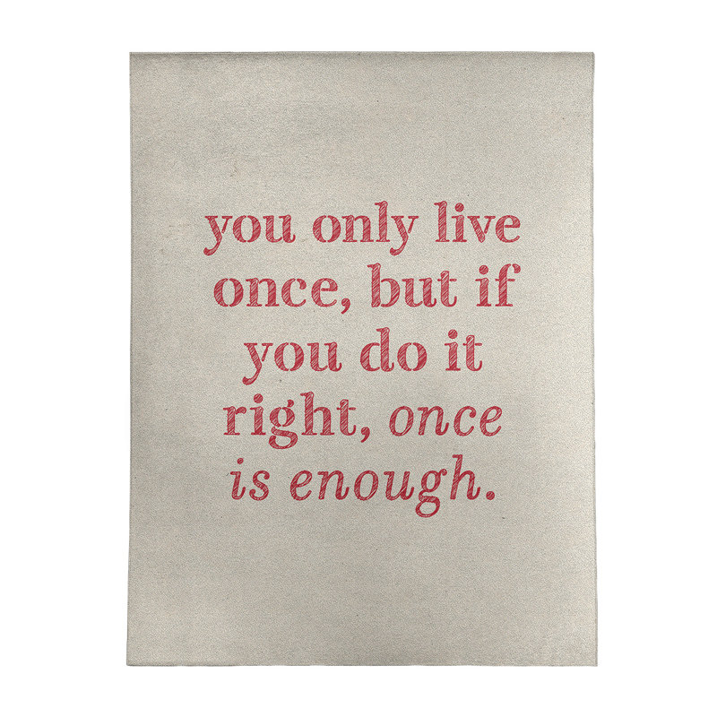 Quotes Chenille Indoor Rug, Rectangle 9' x 12'