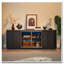 Armoire de rangement ondulée, armoire en verre trempé à cadre en aluminium pour salon / chambre à coucher / vestibule.