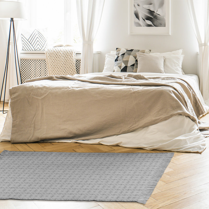 Napperon gris Tapis décoratif, non
