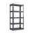 72"H  5 Tier Metal Shelves For Storage Garage Shelving 2000LBS Heavy Duty Storage Shelves Adjustable Garage Shelf