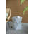 Hexagonal Tapered Garden Capiz Stool, Accent Side Table