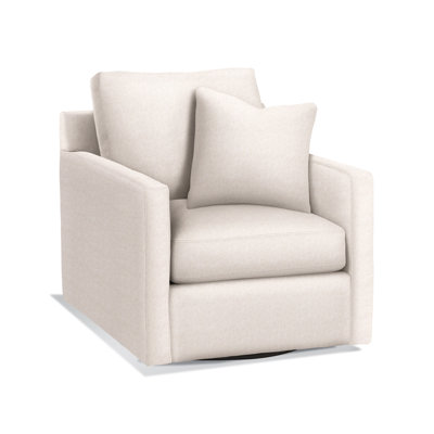 Bel-Air Cotton Upholstered Swivel Armchair