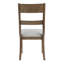 Chaise d'appoint brun 2 pièces, style contemporain, siège rembourré brun, pièce