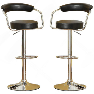 Ensemble de 2 tabourets de bar réglables de style contemporain avec tabourets de bar réglables