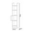 Bibliothèque moderne blanche, 5 tablettes, 15,8 po x 59,1 po x 11,6 po | 100% panneau de particules enduit de mélamine, épaisseur: 0,7 pouce | Conception murale, parfaite pour le bureau personnel et le salon, élégante et fonctionnelle-1640123246