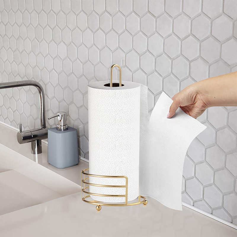 Comptoir porte-serviettes en papier, Doré
