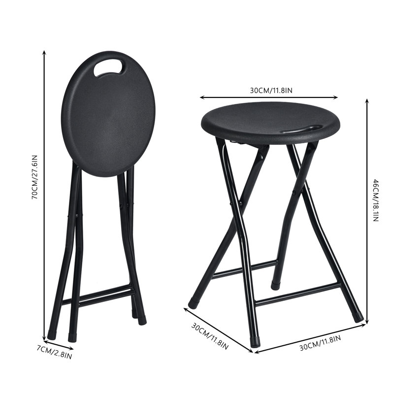 Mappsville Plastic / Resin Stackable Folding Chair Folding Chair Set