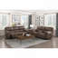 Causeuse de salon en peluche de conception moderne moelleuse en microfibre brune