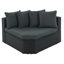 Ensemble de conversation modulaire d'extérieur 7 pièces avec osier en PE et coussins moelleux-124955556-124955555