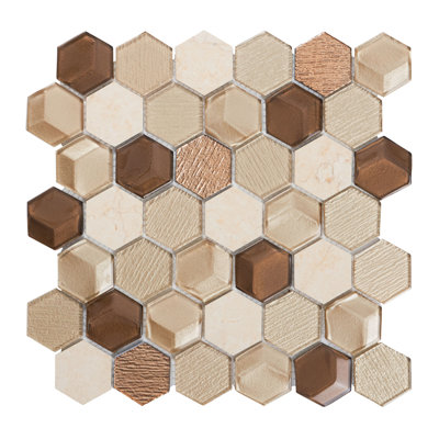 Emperador Marble Mosaic Sheet Tile