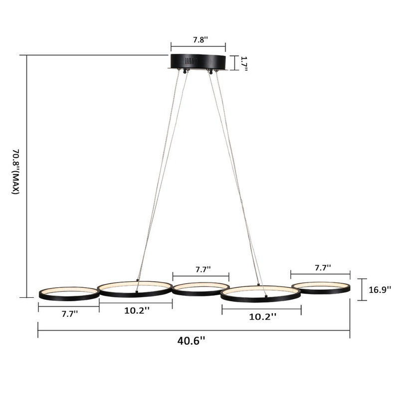 Luminaire suspendu linéaire Island