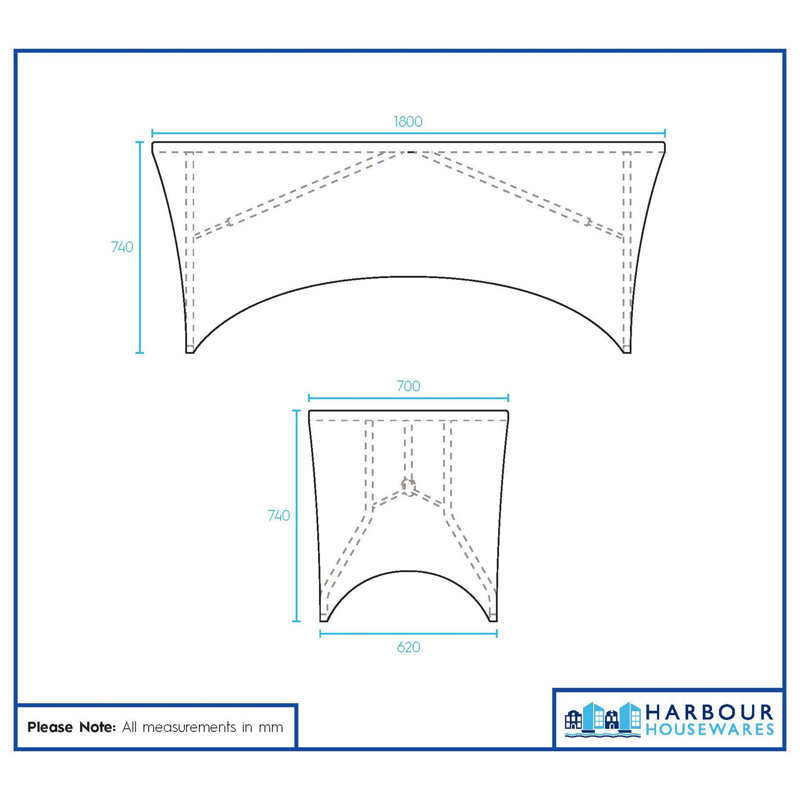 Rectangular Spandex Fitted Tablecloth - 6ft (180cm) - White - Pack of 1, 1, Grey