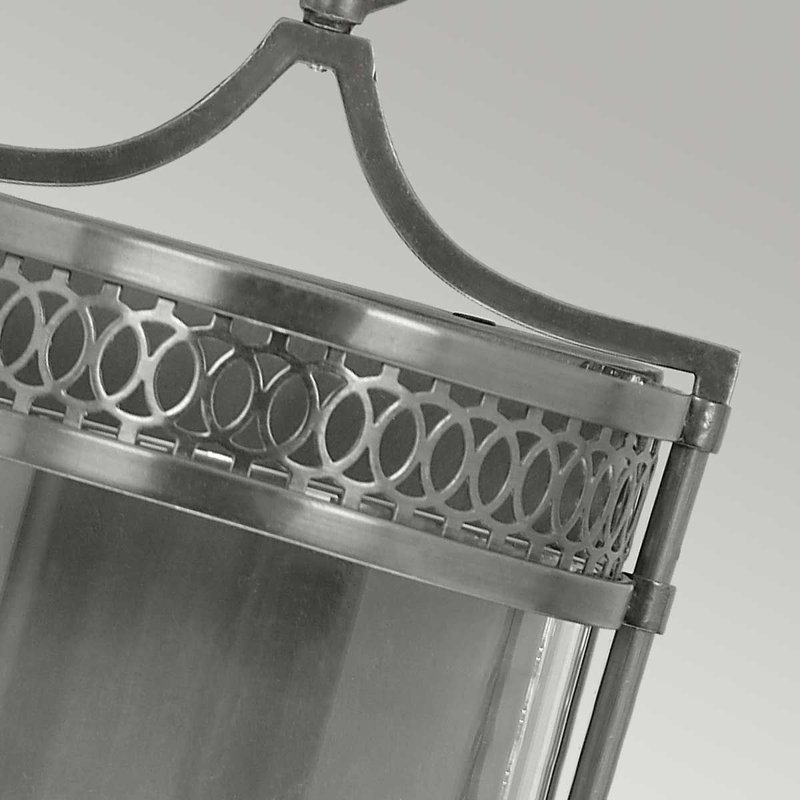 Bataan Flush Mounted Sconce, Polished Nickel