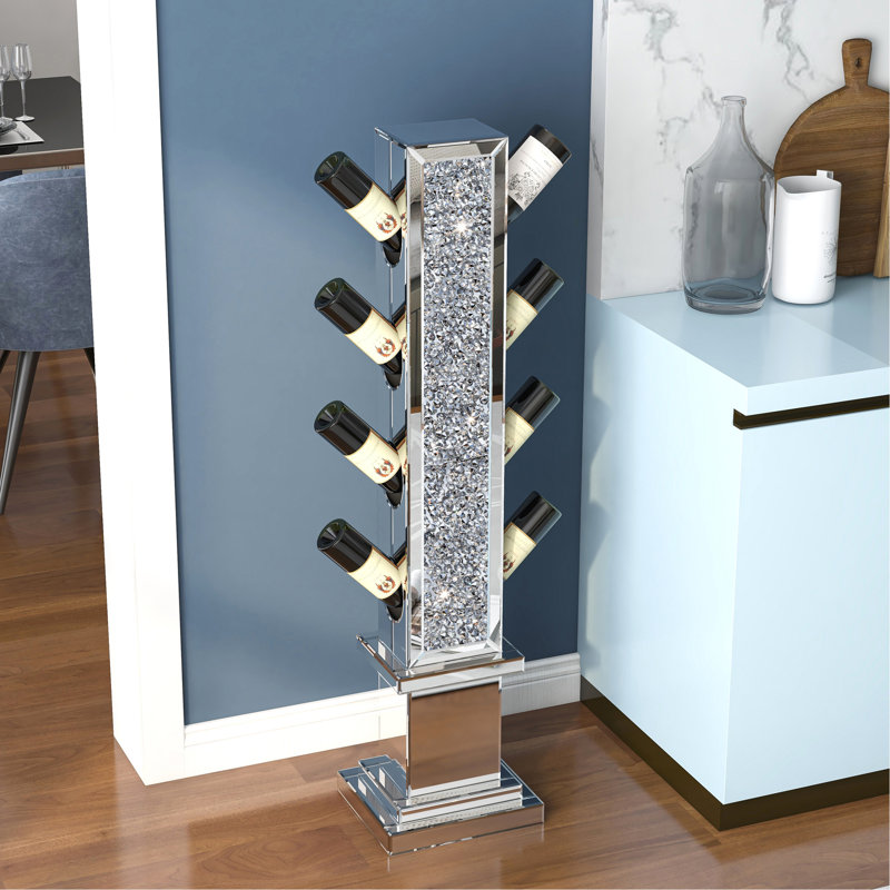 Porte-bouteilles de vin flottant à miroir UK