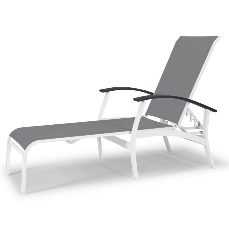 Askar Outdoor Rust-Resistant Metal Chaise Lounge