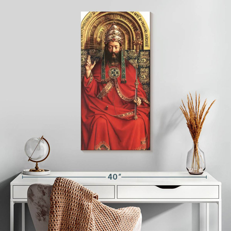 Le retable de Gand - Dieu tout-puissant, H 30 po x l 15 po