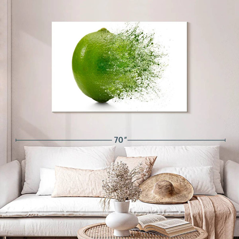 Yarlin Splash Of Lime, 30" H x 45" W