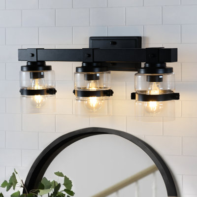 Sugarcreek Dimmable Metal Bathroom Vanity Light