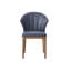 Chaise d'appoint rembourrée en cuir Loralai