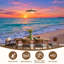Papier peint adhésif autocollant de plage bord de mer rose Sunset Sunset-133601508