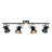 37'' 4 -Light Track Kit Track Lighting Fixtures Ceiling Track Light with Dimmable Adjustable Head