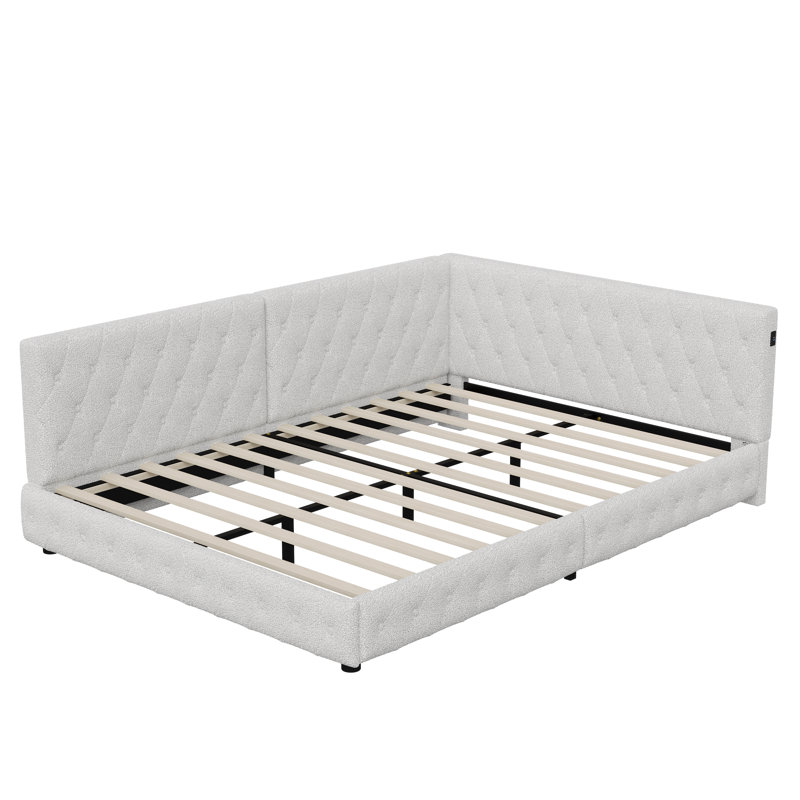 Bed, Double (4'6), White