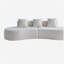 Canapé modulaire courbé en velours 3 places Cloud Couch
