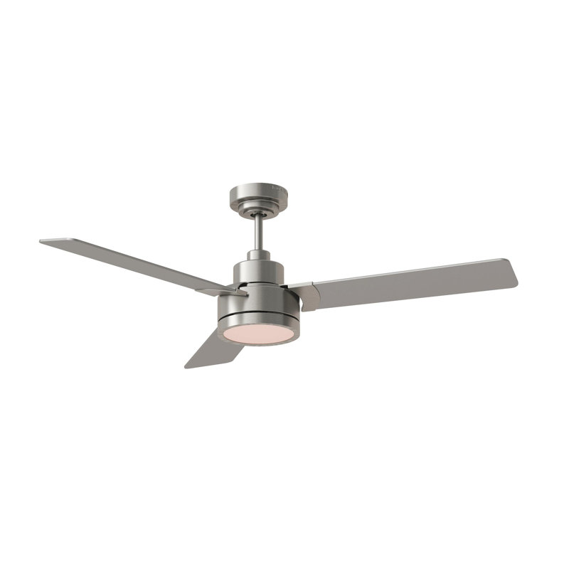 Marra 52'' Ceiling Fan with LED Lights, Brushed Silver