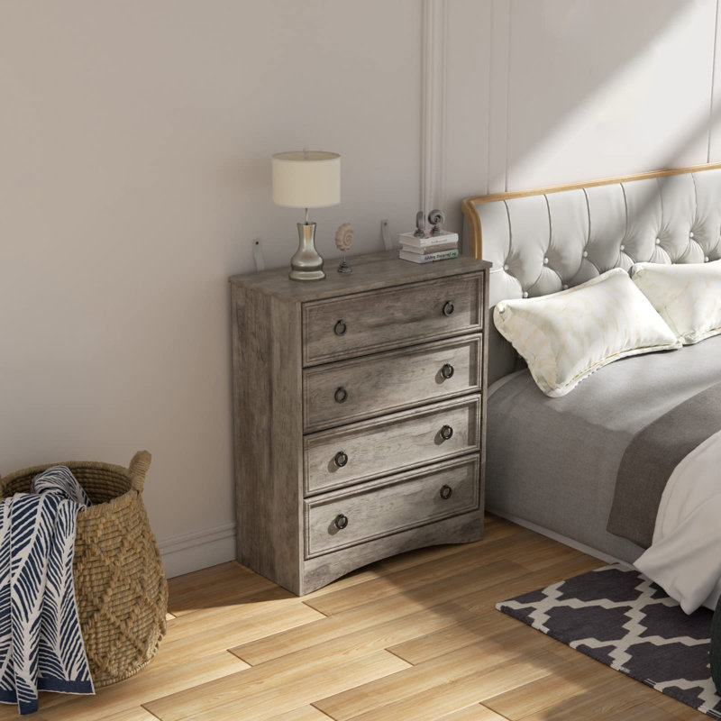29.53'' W 4 - Drawer Dresser, Gray
