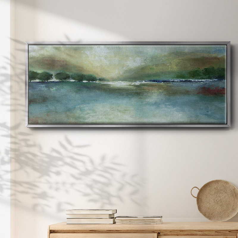 Mountain Pass- Framed Canvas, 12" H x 30" W