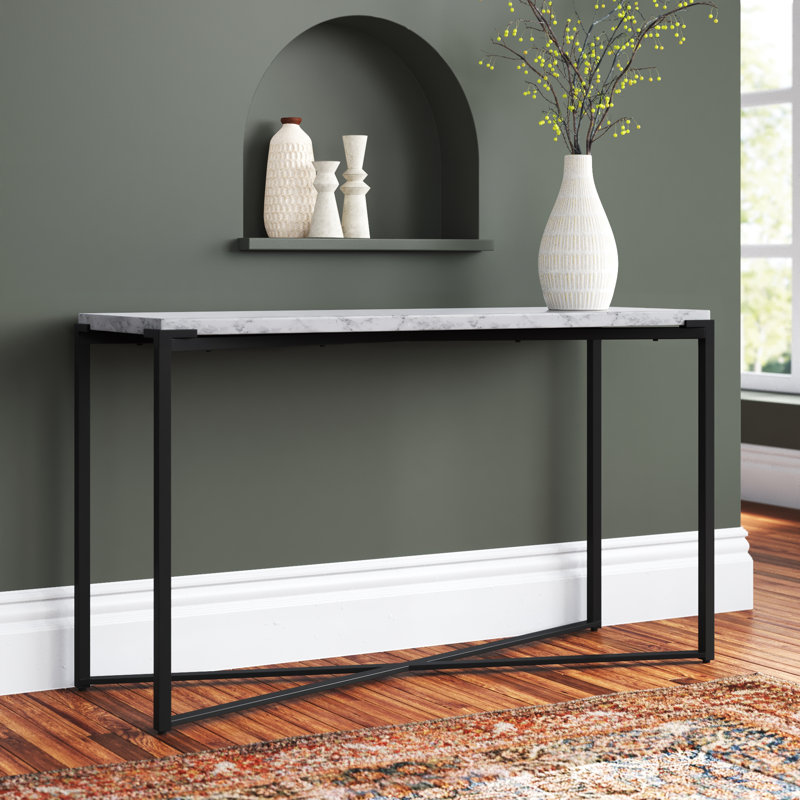 Ellett 50'' Solid Wood Top Console Table