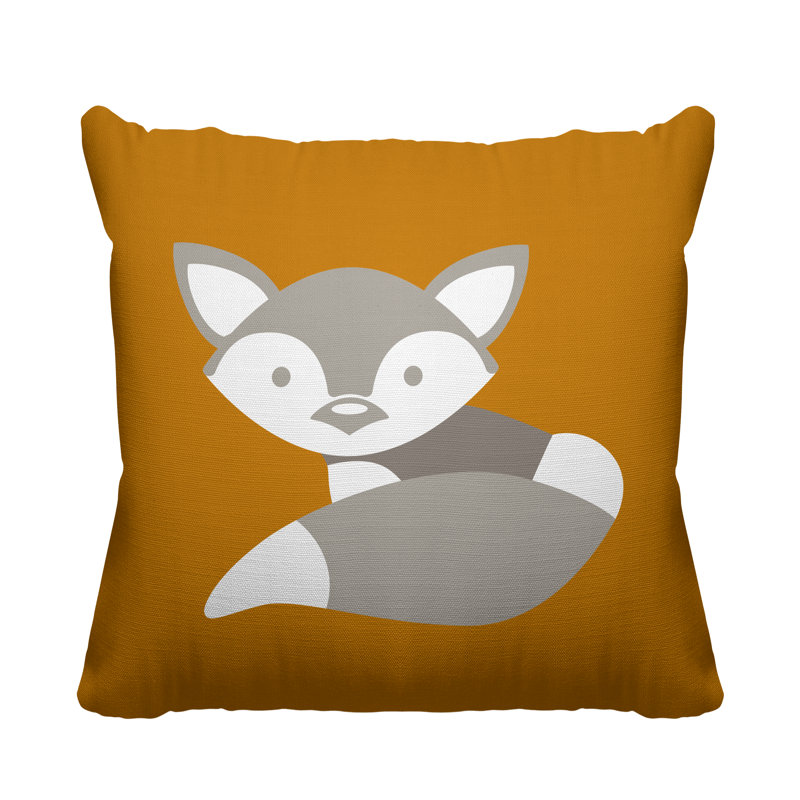 Coussin , Mandarine, H 17 po x l 17 po, Carré