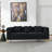 3-Seater + 3-Seater Combination Sofa.BLACK Teddy