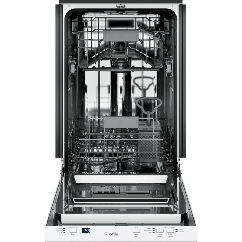 GE Profile 47 Decibel ENERGY STAR Certified Built-In Dishwasher with Adjustable Rack Stainless Steel, White