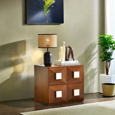 Solid Ash Wood  Console Cabinet