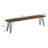 Emory Sheesham Grey And Gunmetal Live Edge Dining Bench