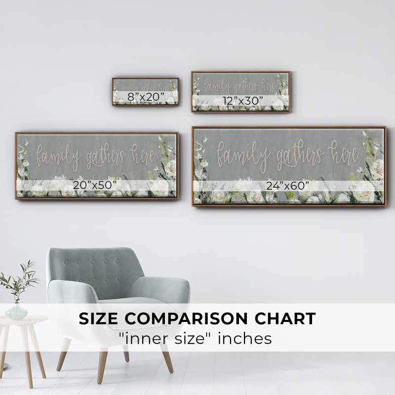 Family Gathers- Framed Canvas