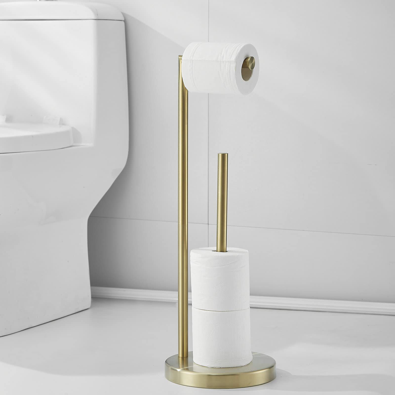 VIBRANTBATH Freestanding Toilet Paper Holder & Reviews