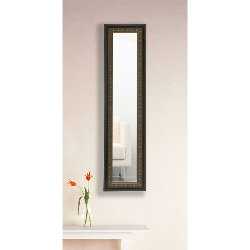 Derrell Solid Wood Flat Wall Mirror, 19.5" H x 7.5" W