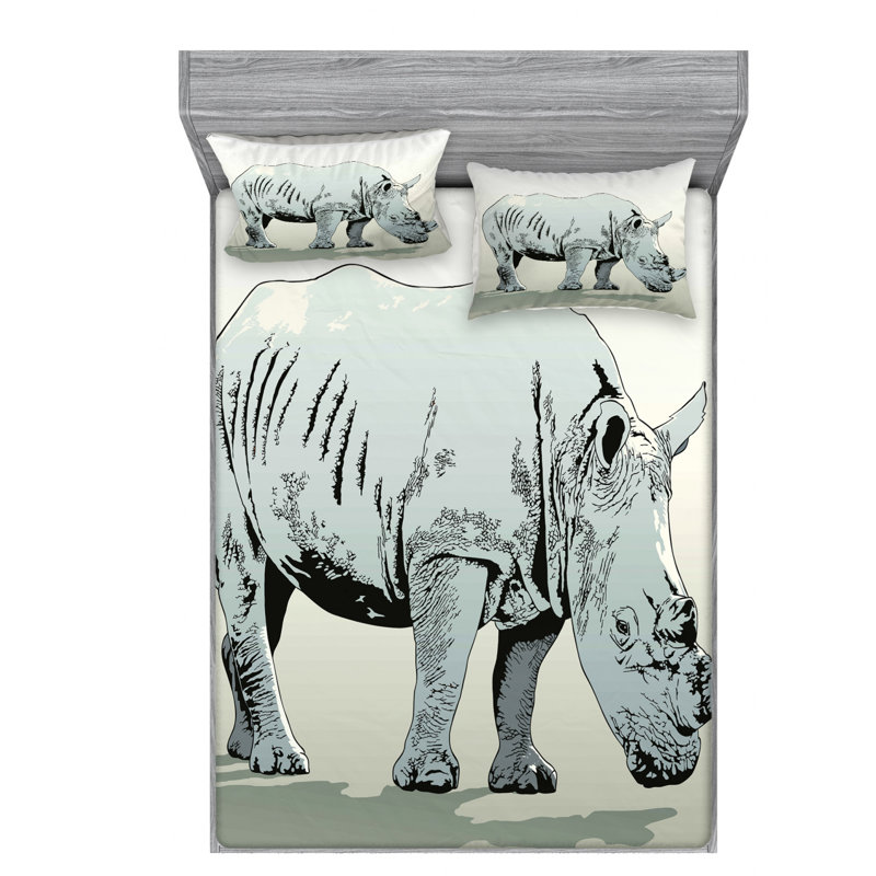 Microfiber Sheet Set, Queen Sheet Set with Fitted Sheet